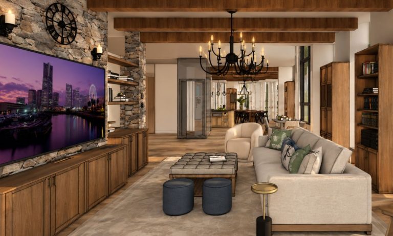 A peaceful and meaningful home living room