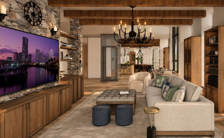 A peaceful and meaningful home living room